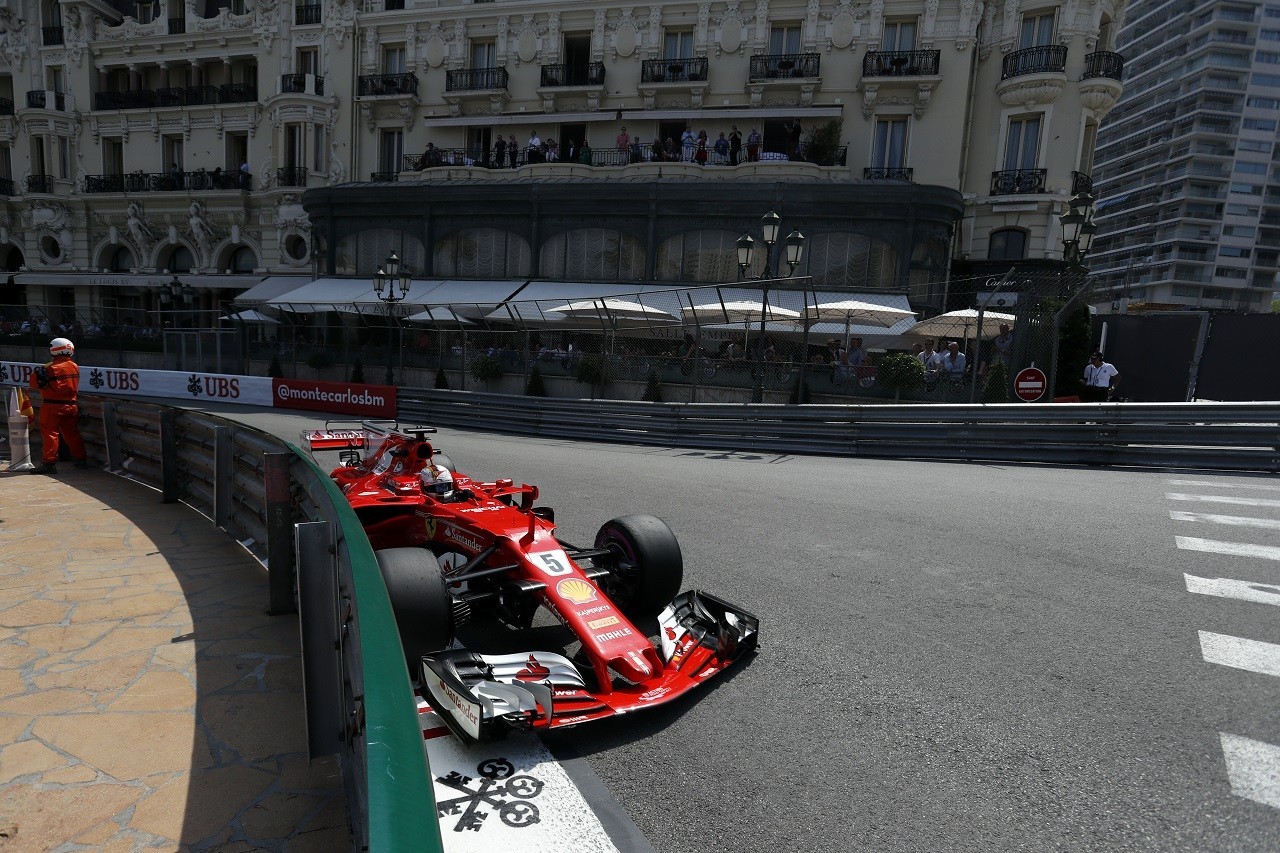 ベッテル 新f1マシンだとモナコはタイト 何度かバリアに当たって自分を叱ったよ フェラーリ 木曜 F1速報公式サイト