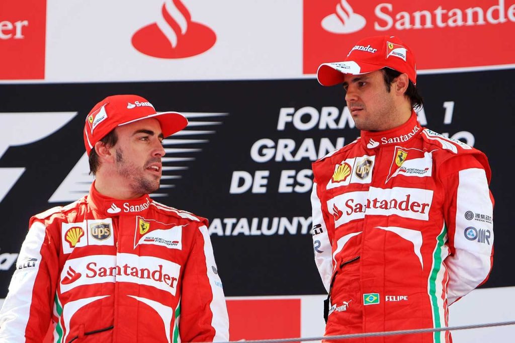 マッサにとって最も難しいチームメイトはアロンソ。フェラーリF1