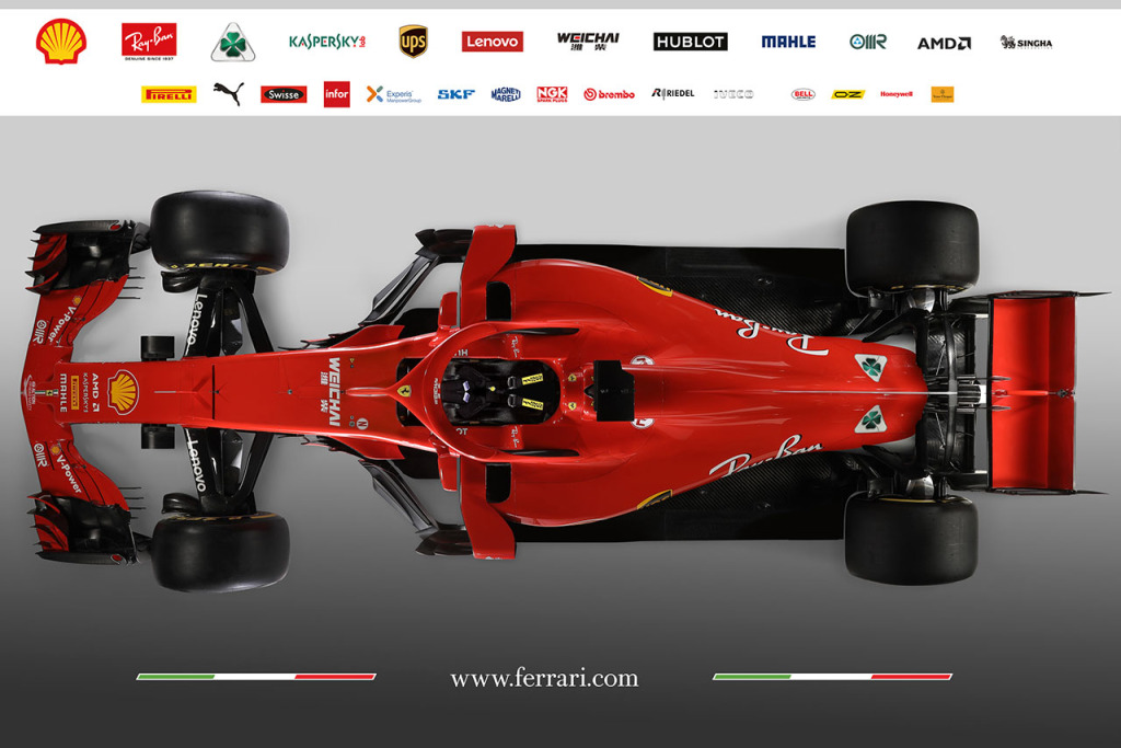 F1タイトル奪還を目指すフェラーリ、ニューマシン『SF71H』を F1タイトル奪還を目指すフェラーリ、ニューマシン『SF71H』を