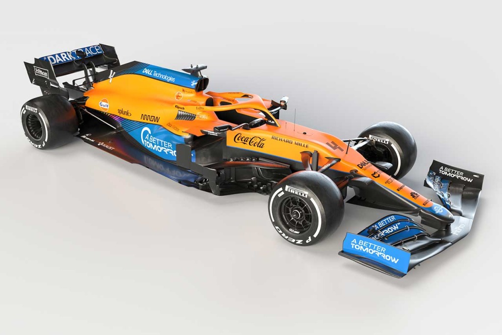 紅い跳馬　2台セットビッグスケールF1 マクラーレン　MCL35M ノリス ギャラリー】2021年型マクラーレンF1マシン『MCL35M