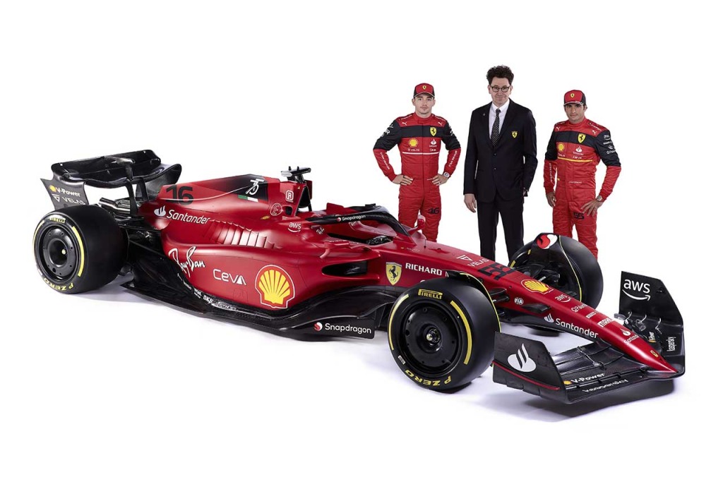 ルクレール、フェラーリの新車F1-75のボディワークに好印象。サインツ 
