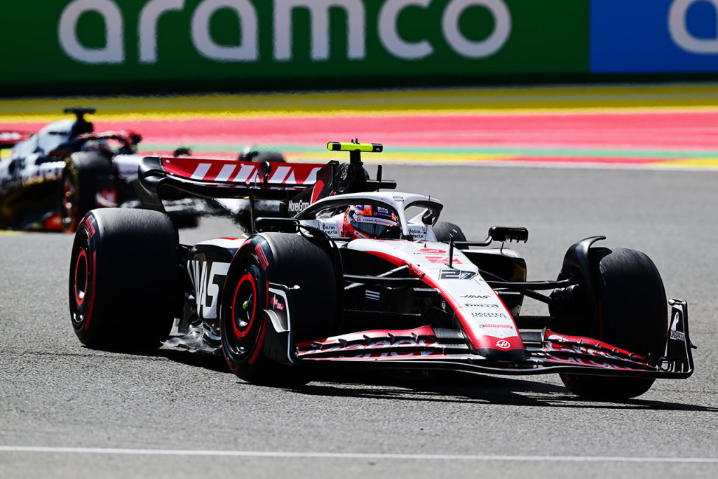 ハースＦ１ ＶＦ２４ヒュルケンベルグ ハースF1、“超”決勝重視のシーズン前テストが今に活きる。タイヤ