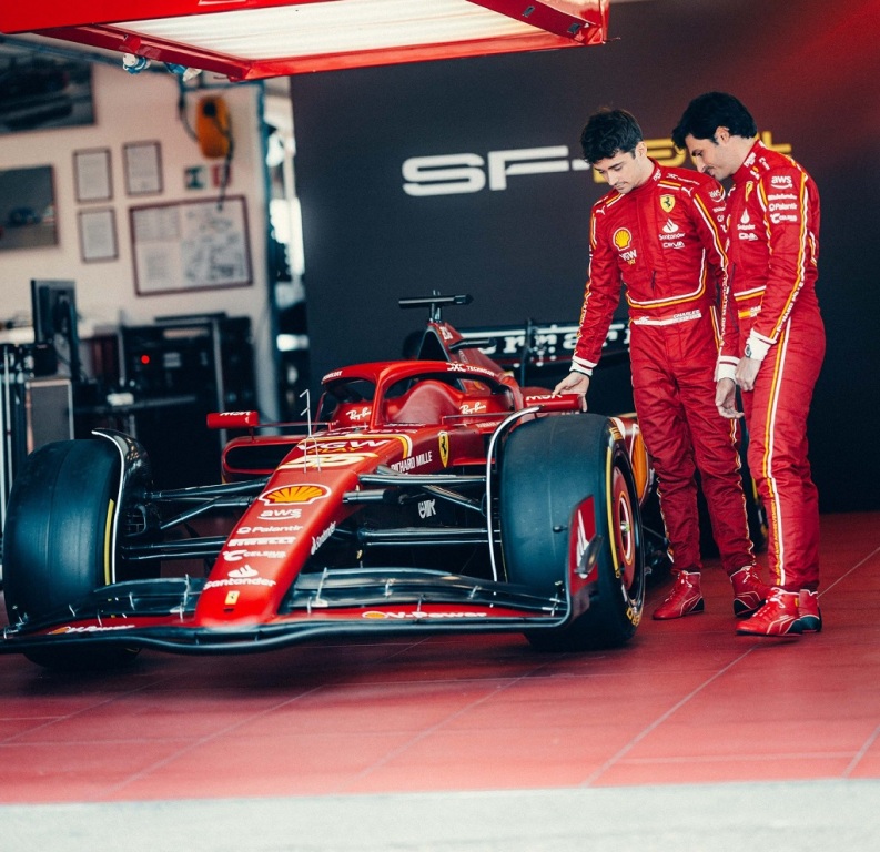 フェラーリF1のルクレールが新車『SF-24』で初走行「去年型より